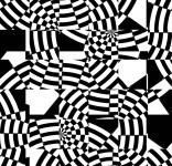 Black And White Crazy Pattern