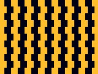 Black & Yellow Jagged Block Pattern