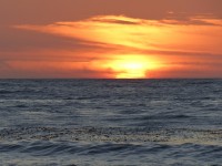 Blue Black Sea Sunset