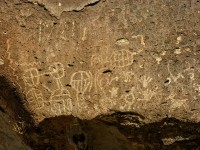California Petroglyphs In Rock