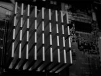 Computer Circuit Board Black/White
