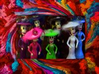 Day Of The Dead Ladies Figurines