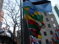 Flags At Rockefeller Center