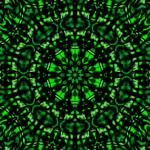Green And Black Kaleidoscope