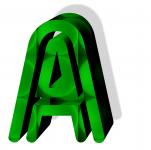 Green Letter A