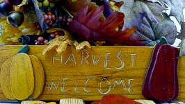 Harvest Welcome Sign Background