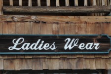 Ladies Wear Sign