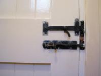 Latch And Bolt On Door