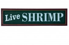 Live Shrimp Sign
