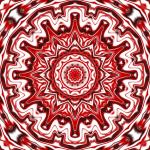 Red And White Kaleidoscope