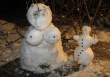 Snowman And Snowwoman