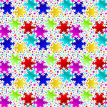 Snowflake Pattern Repeated
