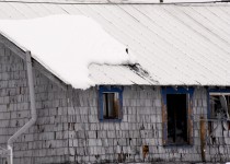 Tattered Grunge House Snow
