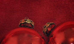 Two Royal Red Ornaments