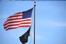 USA And POW Flags