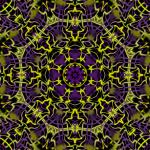 Yellow And Purple Kaleidoscope