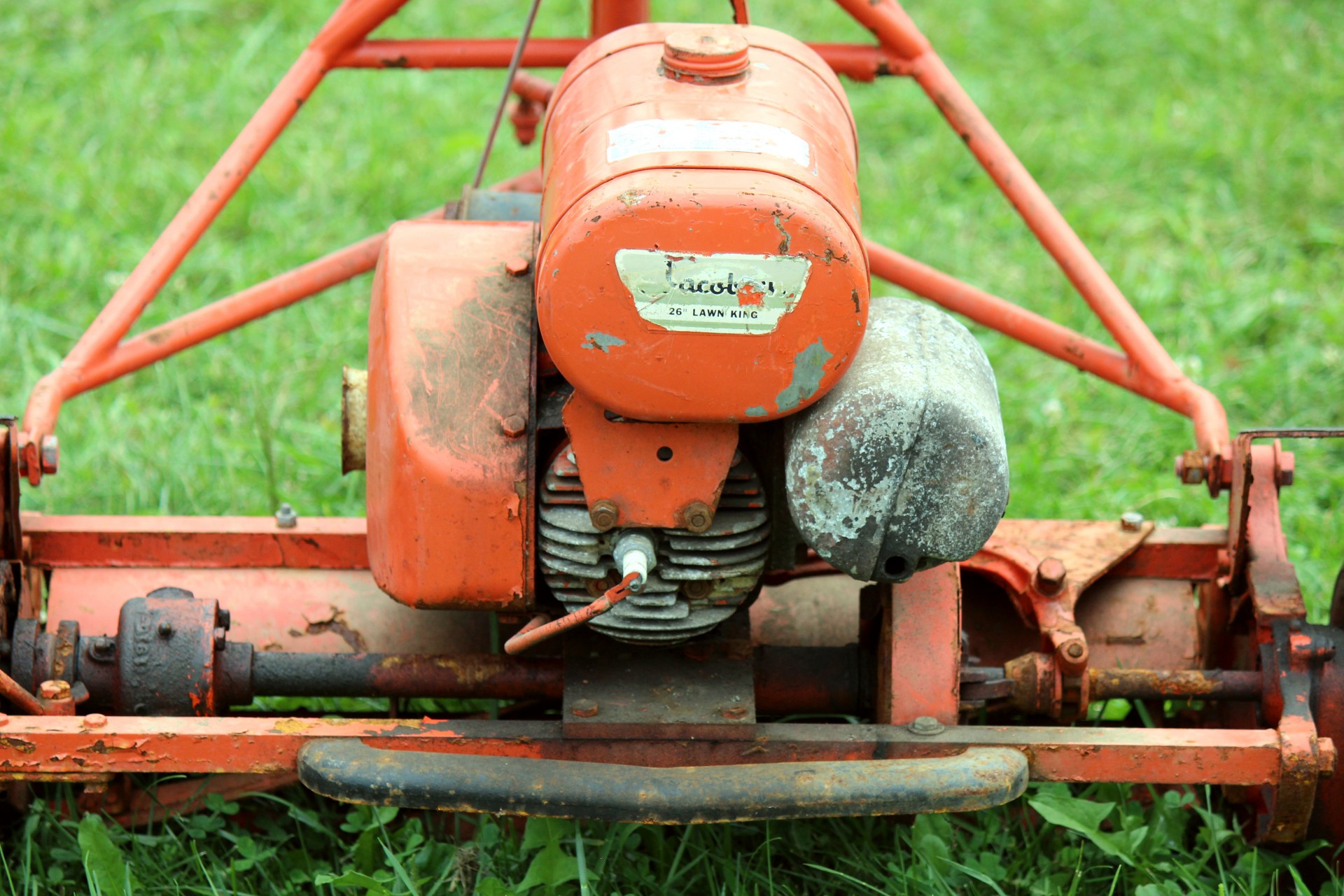 Old worn out lawnmower