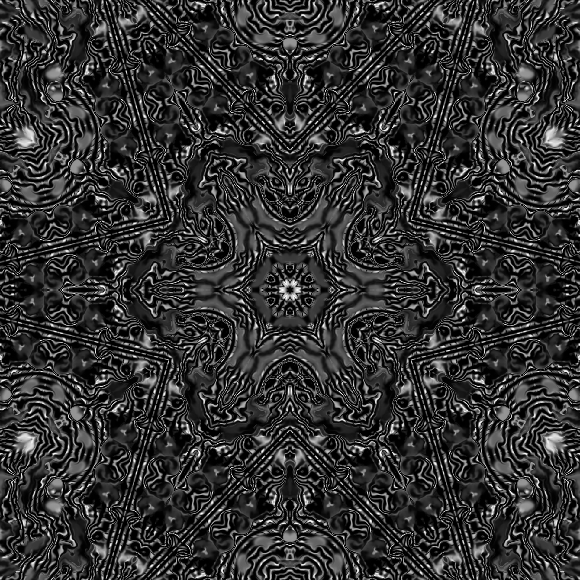 Black And White Kaleidoscope