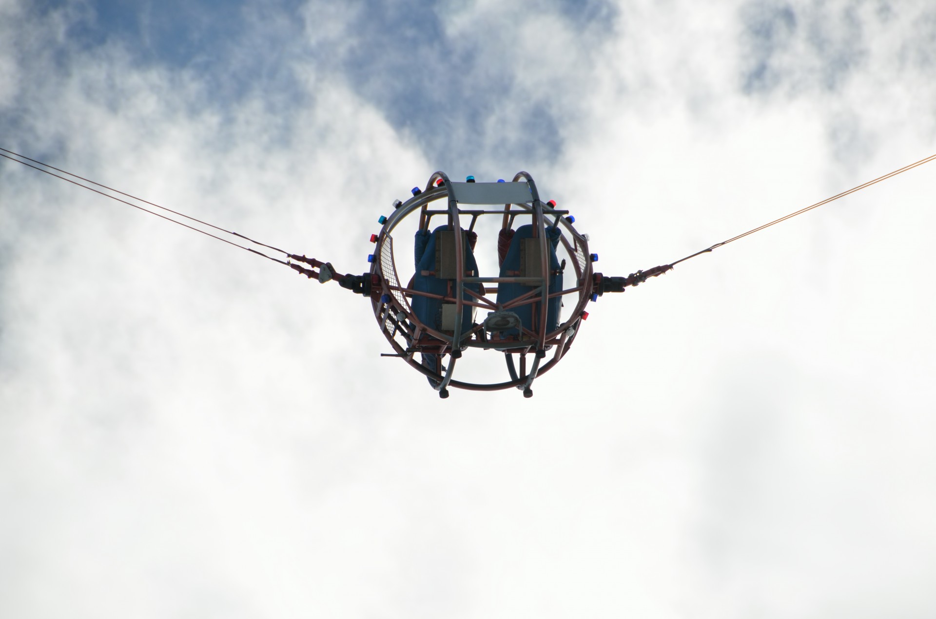 Dual Bungee ride at carnival