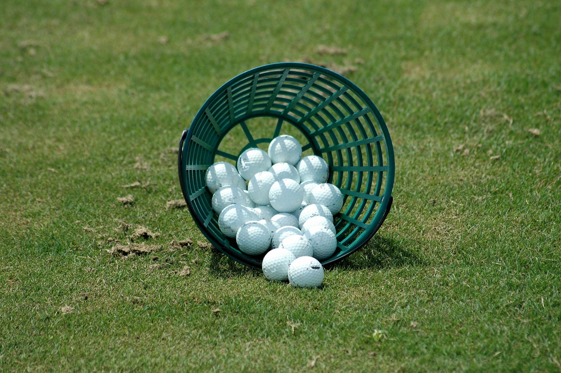 Golf Balls At Driving Range