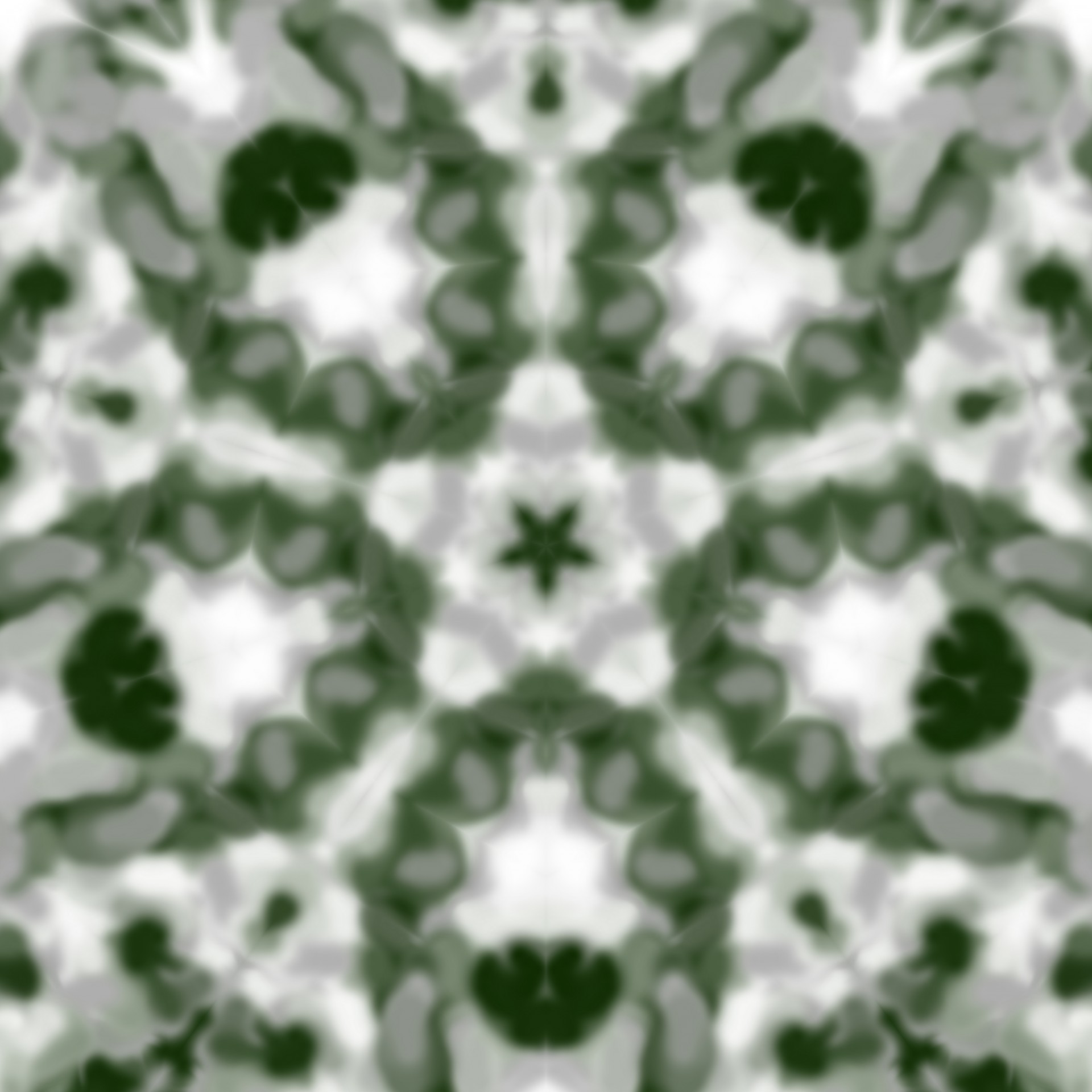Green, Gray, White Kaleidoscope 2