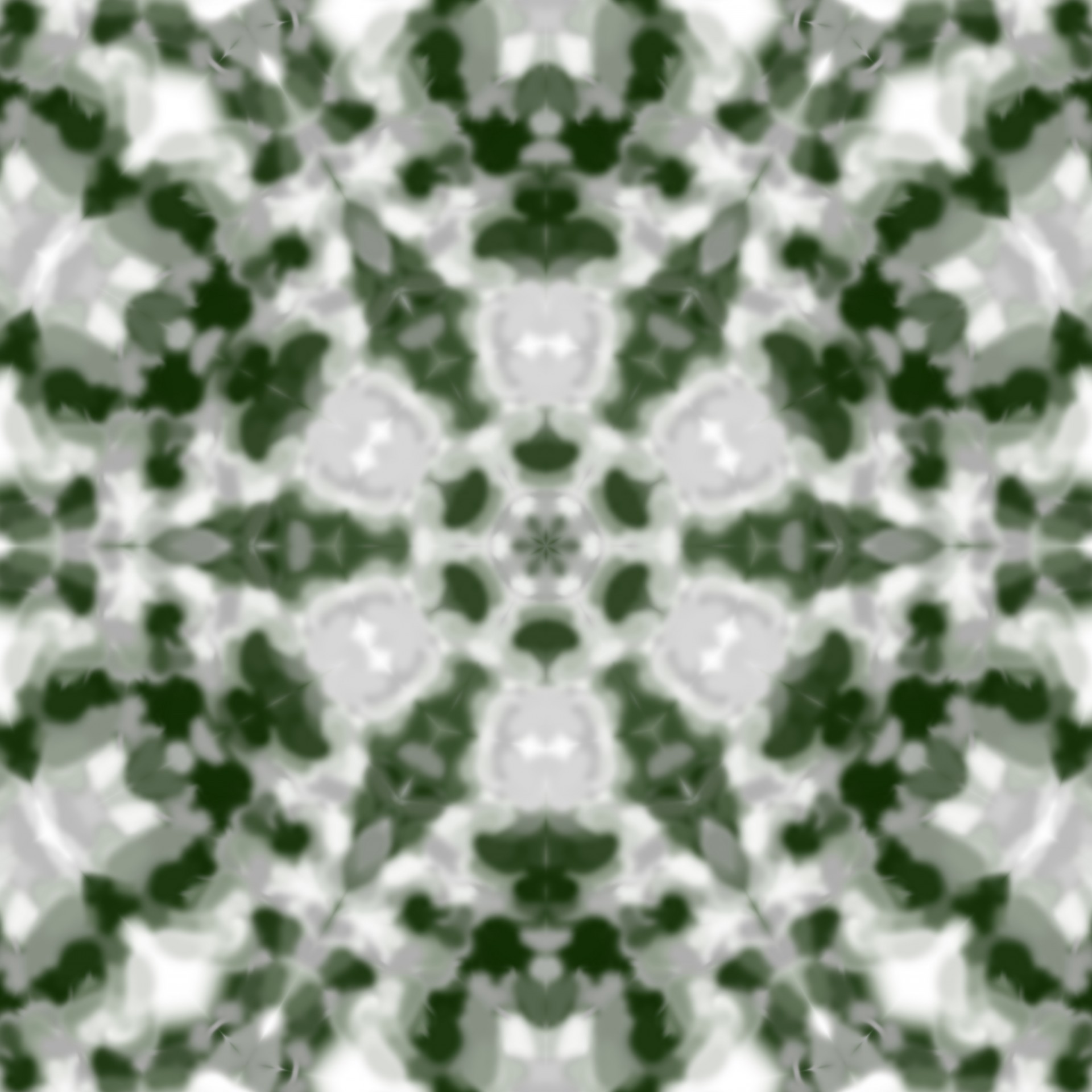 Green, Gray, White Kaleidoscope