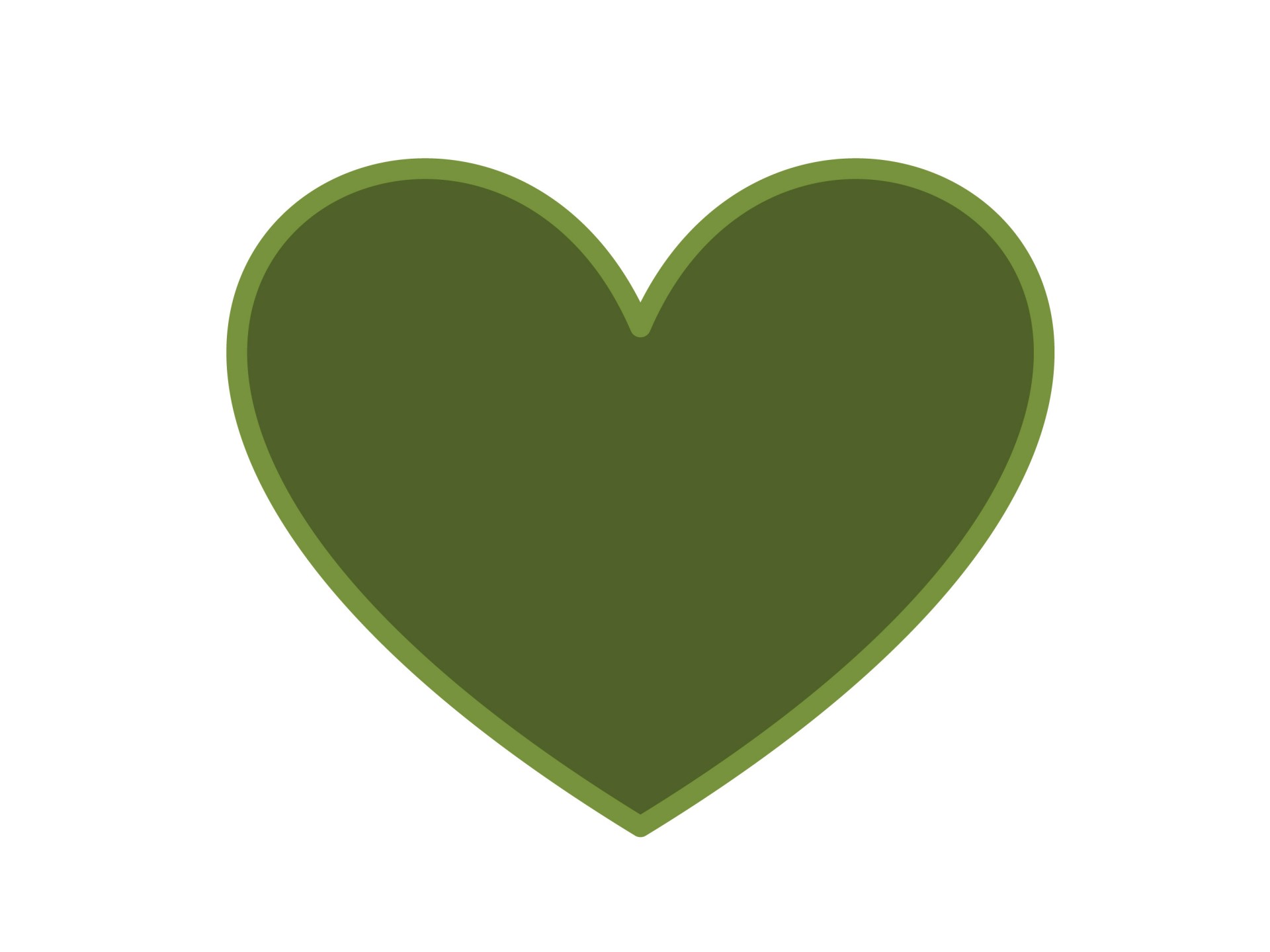Simple Green Heart