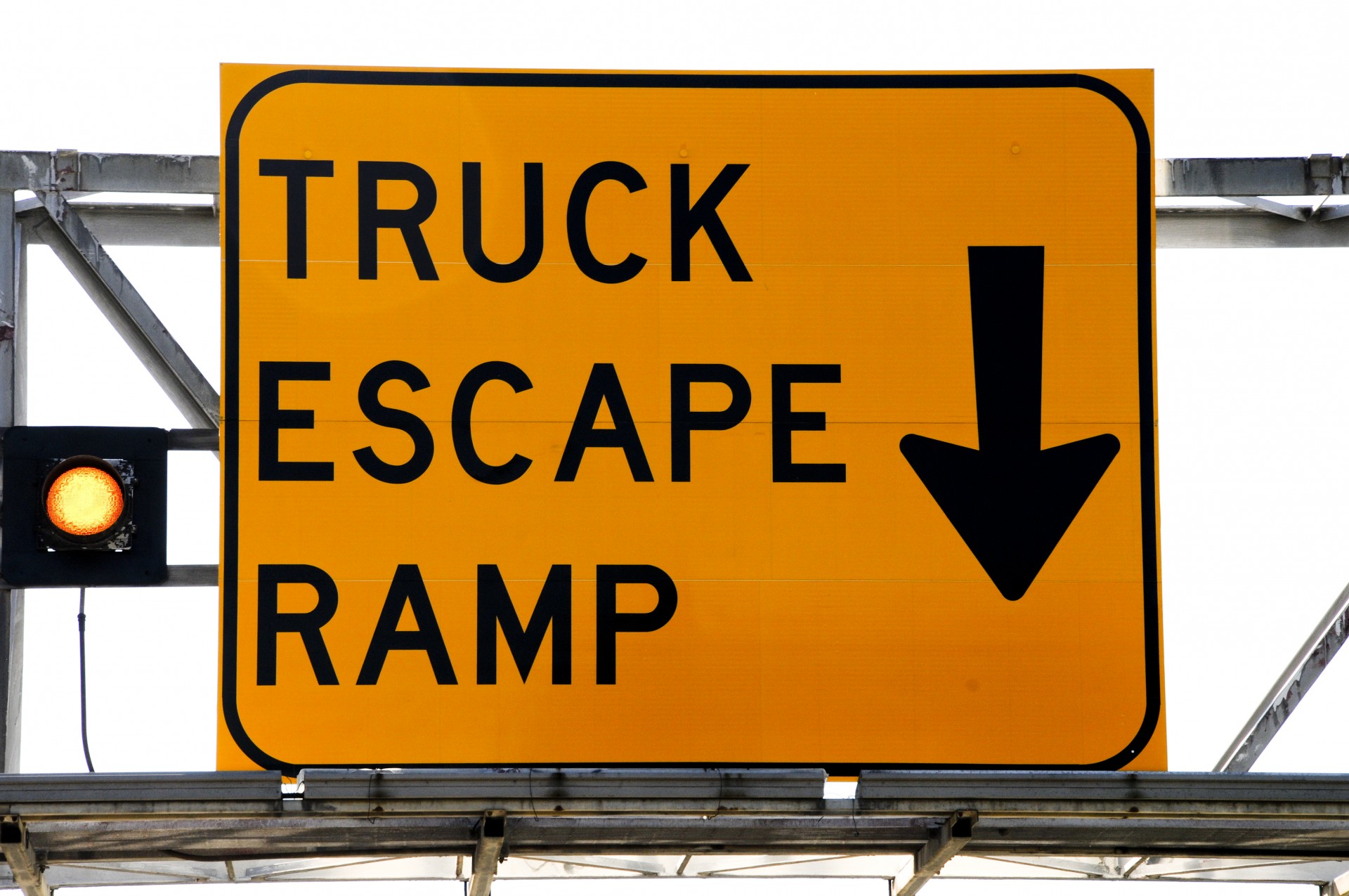 Truck Escape Ramp Sign