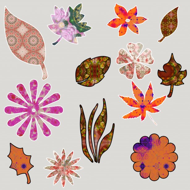 Leaves And Flowers Clipart Free Stock Photo - Public Domain Pictures