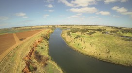 Aerial Rural Scene Australia