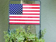 American Flag Planter