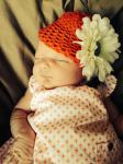 Baby With Flower Hat