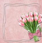 Beautiful Floral Tulips Background