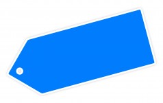 Blue Blank Label