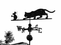 Cat And Mouse Weather Vane