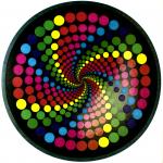 Circular Spiral Psychedelic Pattern