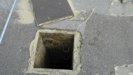 Exposed Manhole