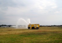 Fire Truck Spraying Water