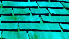 Green Roofing Tiles Background