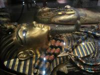Headdress Of Tutankhamun's Mummy