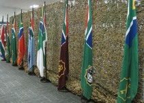 Military Flags On Exhibition