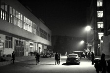Night Scene On Campus