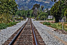 Painted Infinity Railroad Tracks