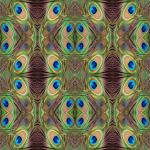 Peacock Feathers Abstract Wallpaper