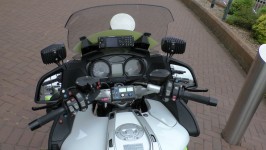 Police Motorcycle Handlebars View