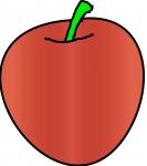 Red Apple Simple Drawing
