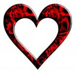 Roses Heart Frame Clipart