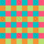 Seamless Bright Colors And Hearts
