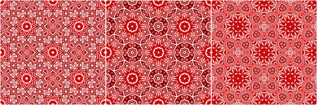 Seamless Patterns In Red
