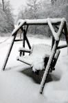 Snow Covered Swing